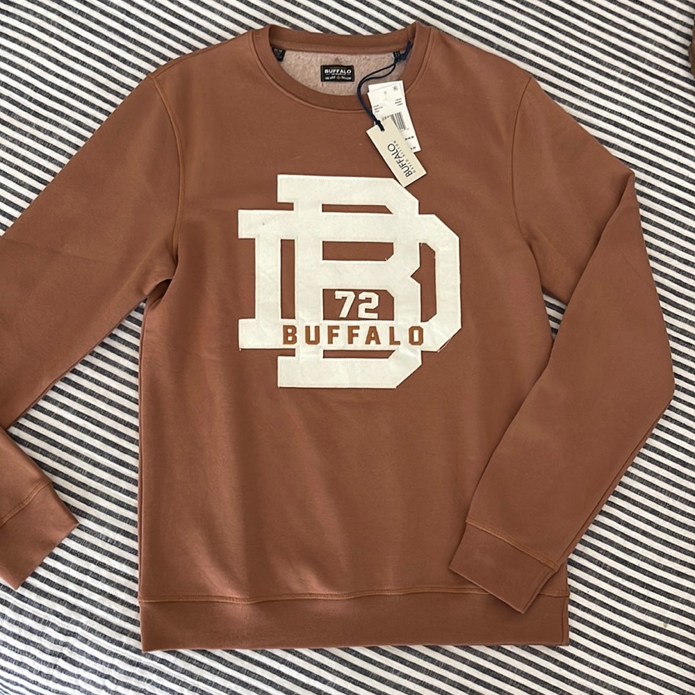 NWT Coffee Buffalo David Bitton Sweatshirt